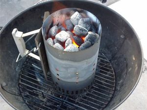 A bbq chimney starter