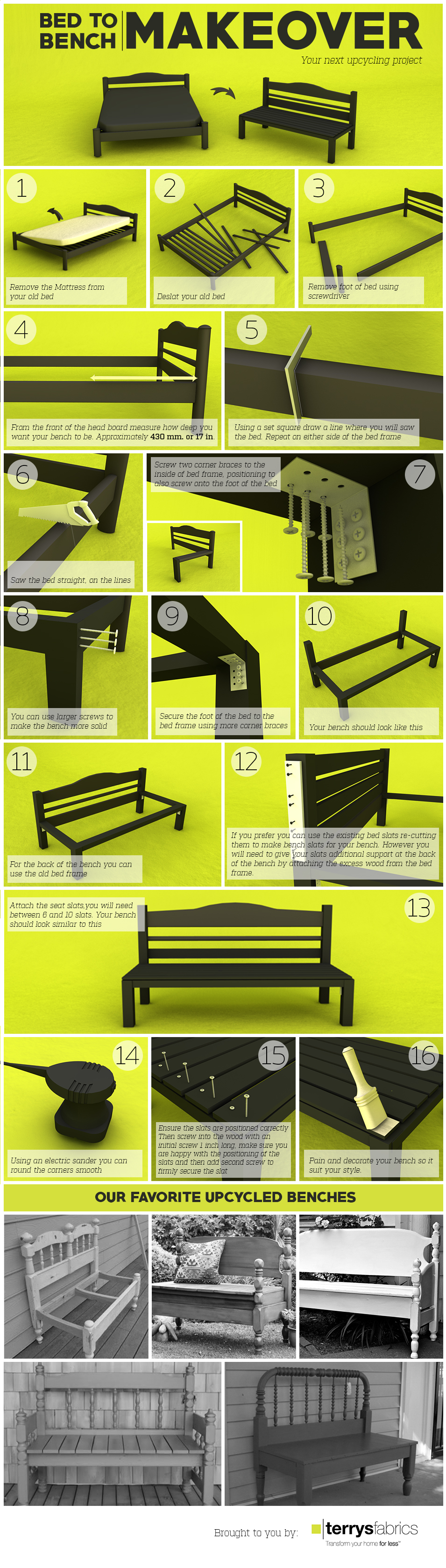 Bed to bench infographic