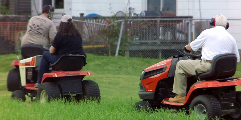 Blindfold Mowing Olympics