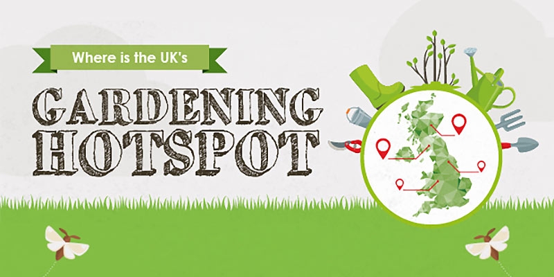 Where is the UK's gardening hotspot?